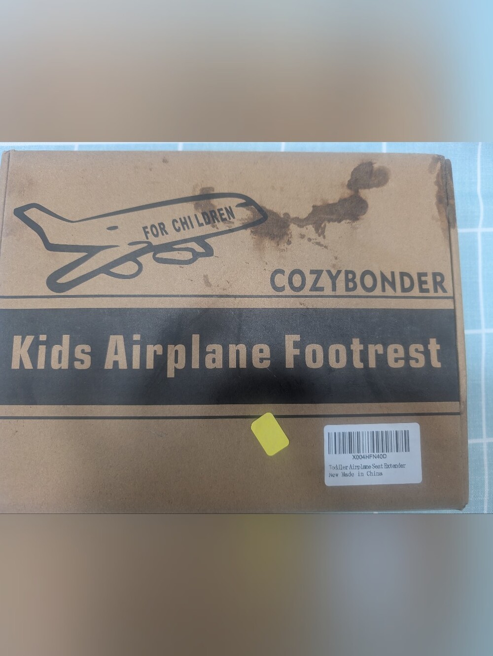 Kids Airplane Footrest - Gray